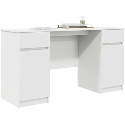 vidaXL Schreibtisch Weiß Holzwerkstoff 140 x 49 x 76 cm Du hast genug Platz, um alles übersichtlich zu verstauen, Der schlichte Look passt super in jedes Zuhause, vidaXL Schreibtisch Weiß Holzwerkstoff 140 x 49 x 76 cm Du hast genug Platz, um alles übersichtlich zu verstauen, Der schlichte Look passt super in jedes Zuhause,