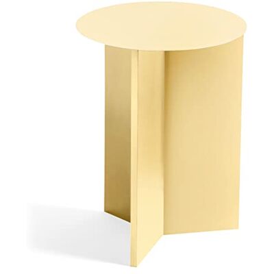 HAY Slit Table Round High Beistelltisch, Stahl, Light Yellow, 35cm HAY Slit Table Round High Beistelltisch, Stahl, Light Yellow, 35cm