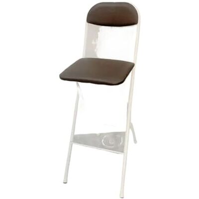 LXLAEOANG Hocker Klappbar Klappbare Barhocker Mit Hoher Rückenlehne Mit Leder gepolsterte, klappbare Stühle in Thekenhöhe for Küche oder Bar(White brown 65cm) LXLAEOANG Hocker Klappbar Klappbare Barhocker Mit Hoher Rückenlehne Mit Leder gepolsterte, klappbare Stühle in Thekenhöhe for Küche oder Bar(White brown 65cm)