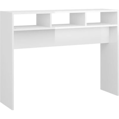 vidaXL Konsolentisch Konsole Beistelltisch Flurtisch Sideboard Ablagetisch Wandtisch Frisiertisch Schminktisch Hochglanz-Weiß 105x30x80cm Holzwerkstoff vidaXL Konsolentisch Konsole Beistelltisch Flurtisch Sideboard Ablagetisch Wandtisch Frisiertisch Schminktisch Hochglanz-Weiß 105x30x80cm Holzwerkstoff