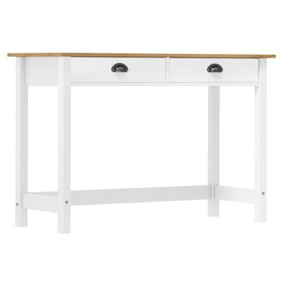 vidaXL Kiefernholz Massiv Konsolentisch mit 2 Schubladen Konsole Beistelltisch Flurtisch Ablagetisch Sideboard Frisiertisch 110x45x74cm vidaXL Kiefernholz Massiv Konsolentisch mit 2 Schubladen Konsole Beistelltisch Flurtisch Ablagetisch Sideboard Frisiertisch 110x45x74cm