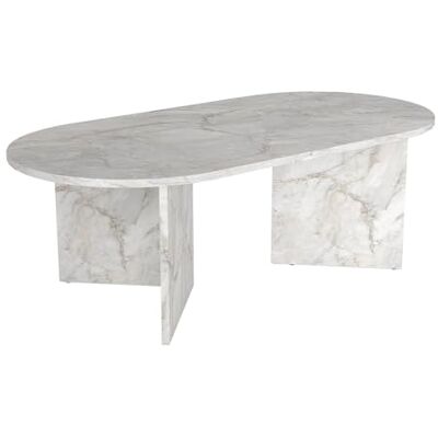 Unique Couchtisch Topania -L 120cm x B 60cm x H 39.6cm- Holzspan weiß Unique Couchtisch Topania -L 120cm x B 60cm x H 39.6cm- Holzspan weiß