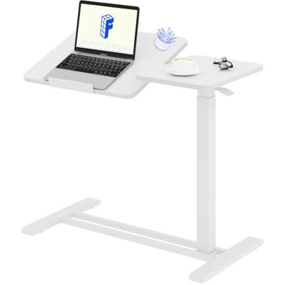 FlexiSpot Beistelltisch höhenverstellbar mit Rollen, stufenlose Gasfeder Computertisch/Nachttisch/Couchtisch/Betttisch mit neigbarer Tischplatte, passt unter Sofa und Bett, mobiler Tisch 80×40cm FlexiSpot Beistelltisch höhenverstellbar mit Rollen, stufenlose Gasfeder Computertisch/Nachttisch/Couchtisch/Betttisch mit neigbarer Tischplatte, passt unter Sofa und Bett, mobiler Tisch 80×40cm