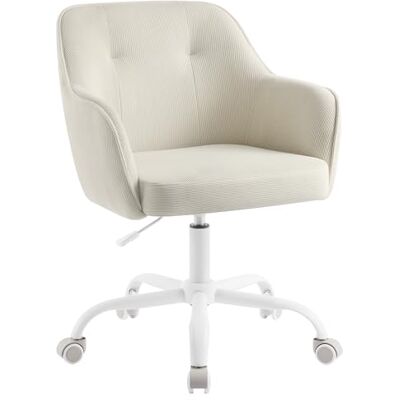 SONGMICS Homeoffice-Stuhl, Drehstuhl, Schreibtischstuhl, höhenverstellbar, bis 110 kg belastbar, Cord, für Arbeitszimmer, Schlafzimmer, sandbeige OBG019LZ01 SONGMICS Homeoffice-Stuhl, Drehstuhl, Schreibtischstuhl, höhenverstellbar, bis 110 kg belastbar, Cord, für Arbeitszimmer, Schlafzimmer, sandbeige OBG019LZ01
