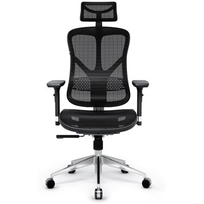 Diablo V-Basic Bürostuhl Ergonomisch Schreibtischstuhl Drehstuhl mit integrierter Lendenwirbelstütze 3D Armlehnen Verstellbare Kopfstütze Wippfunktion Höhenverstellbar (schwarz/schwarz) Diablo V-Basic Bürostuhl Ergonomisch Schreibtischstuhl Drehstuhl mit integrierter Lendenwirbelstütze 3D Armlehnen Verstellbare Kopfstütze Wippfunktion Höhenverstellbar (schwarz/schwarz)