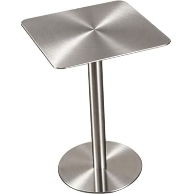 Gaommini Edelstahl Bar-Tisch Außen Stehtisch for Cocktail Bistro Pub & Kaffeetisch Kleine Beistelltische, Couchtisch, Küchen-Esstisch, kleiner Akzenttisch(Square,80x80x95cm) Gaommini Edelstahl Bar-Tisch Außen Stehtisch for Cocktail Bistro Pub & Kaffeetisch Kleine Beistelltische, Couchtisch, Küchen-Esstisch, kleiner Akzenttisch(Square,80x80x95cm)