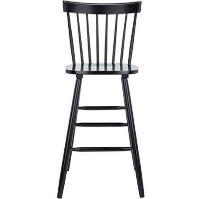 Safavieh Modern Bar & Counter Stool Set of 2 with a Back, in Black, 53 X 49 X 111 Safavieh Modern Bar & Counter Stool Set of 2 with a Back, in Black, 53 X 49 X 111