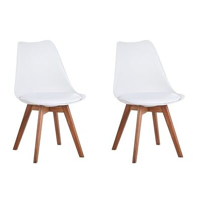 SAM 2er Set Esszimmerstuhl Lovelace, Weiß, Stuhlbeine Akazienfarben Sitzschale Kunststoff & Sitzpolster Kunstleder Massivholz 49 x 54 x 82 cm Schalenstuhl skandinavischer Stil SAM 2er Set Esszimmerstuhl Lovelace, Weiß, Stuhlbeine Akazienfarben Sitzschale Kunststoff & Sitzpolster Kunstleder Massivholz 49 x 54 x 82 cm Schalenstuhl skandinavischer Stil