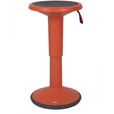 Interstuhl Mehrzweck-Hocker Bürohocker UPis1, Lachsorange Ergonomischer Pendelhocker Arbeitshocker für dynamisches Sitzen Interstuhl Mehrzweck-Hocker Bürohocker UPis1, Lachsorange Ergonomischer Pendelhocker Arbeitshocker für dynamisches Sitzen