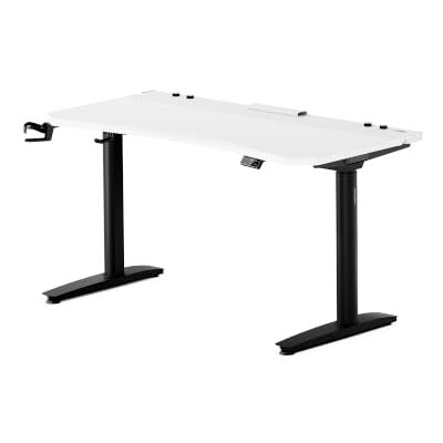 Diablo Gaming Schreibtisch höhenverstellbar Gaming Tisch RGB LED, 140x70 cm Computertisch, PC Tisch elektrisch höhenverstellbar, Kabelmanagement, Headsethalter, Getränkehalter, ergonomische Tischplatte Diablo Gaming Schreibtisch höhenverstellbar Gaming Tisch RGB LED, 140x70 cm Computertisch, PC Tisch elektrisch höhenverstellbar, Kabelmanagement, Headsethalter, Getränkehalter, ergonomische Tischplatte