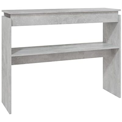 vidaXL Konsolentisch Konsole Beistelltisch Flurtisch Sideboard Ablagetisch Wandtisch Frisiertisch Schminktisch Betongrau 102x30x80cm Holzwerkstoff vidaXL Konsolentisch Konsole Beistelltisch Flurtisch Sideboard Ablagetisch Wandtisch Frisiertisch Schminktisch Betongrau 102x30x80cm Holzwerkstoff