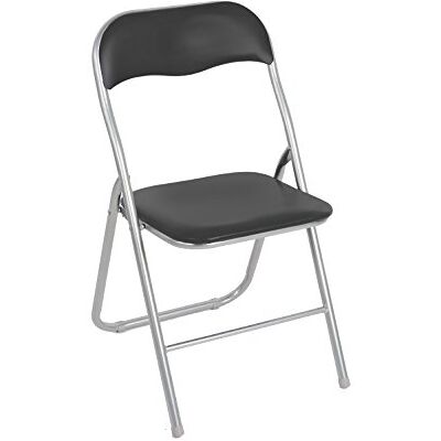 Mediawave Store Set aus vier Klappstühlen, Farbe schwarz, Maße 43 x 47 x 78 cm Mediawave Store Set aus vier Klappstühlen, Farbe schwarz, Maße 43 x 47 x 78 cm