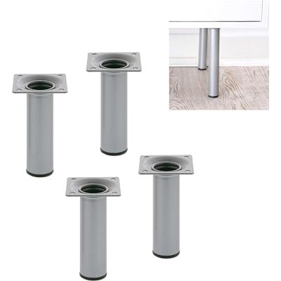 Amig Rundes Möbelbein aus Stahl – robust und vielseitig – inklusive Schrauben – ideal für Schreibtische und Esstische – Silber, 30 x 150 mm, legierter Stahl Amig Rundes Möbelbein aus Stahl – robust und vielseitig – inklusive Schrauben – ideal für Schreibtische und Esstische – Silber, 30 x 150 mm, legierter Stahl