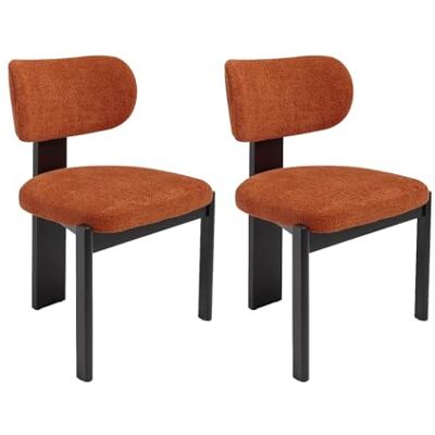 Unique Stuhl 2er-Set Wilana Hevea Terracotta Unique Stuhl 2er-Set Wilana Hevea Terracotta