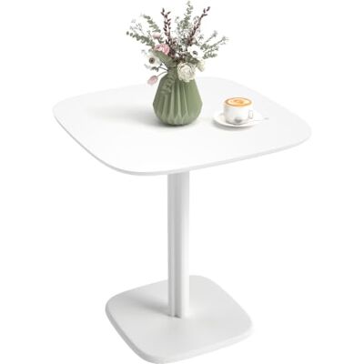 HOMCOM Esstisch für 4 Personen, Küchentisch im modernen Stil mit Tischplatte in Holzoptik, 70 x 70 cm, weiß HOMCOM Esstisch für 4 Personen, Küchentisch im modernen Stil mit Tischplatte in Holzoptik, 70 x 70 cm, weiß