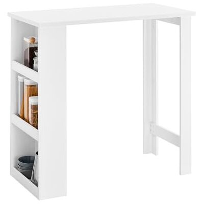 SoBuy Küchentheke mit 3 Ablagen, Links oder rechts montierbar, 112×106×57cm Bartisch, Tisch 50 kg/Ablage 5 kg Tragkraft, Ausgleichsfüße, PB/MDF & Metall, für Küche & Wohnzimmer & Büro, FWT17-II-W SoBuy Küchentheke mit 3 Ablagen, Links oder rechts montierbar, 112×106×57cm Bartisch, Tisch 50 kg/Ablage 5 kg Tragkraft, Ausgleichsfüße, PB/MDF & Metall, für Küche & Wohnzimmer & Büro, FWT17-II-W