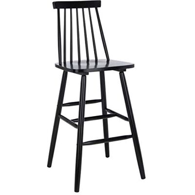 Safavieh Modern Bar & Counter Stool Set of 2 with a Back, in Black, 50 X 53 X 113 Safavieh Modern Bar & Counter Stool Set of 2 with a Back, in Black, 50 X 53 X 113