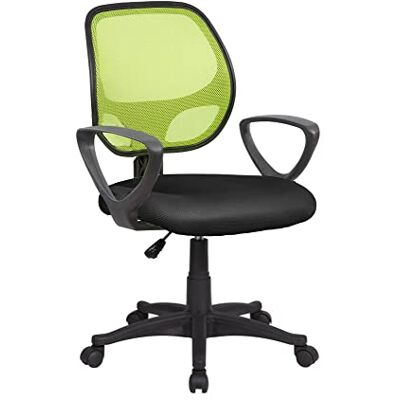 DMORA - Geraldton - Grün-Schwarz - 55.5x57x88-100 cm - Office Chair DMORA - Geraldton - Grün-Schwarz - 55.5x57x88-100 cm - Office Chair