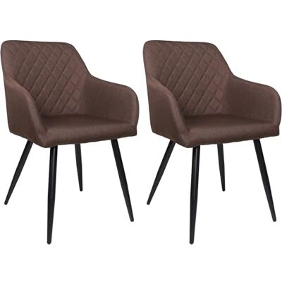 ALBATROS Esszimmerstuhl SILA – 2er Set Polsterstühle mit Armlehnen, Stoff-Bezug, Braun Küchen- & Esszimmerstühle für Küche, Wohnzimmer & Esszimmer Esstisch Stühle ALBATROS Esszimmerstuhl SILA – 2er Set Polsterstühle mit Armlehnen, Stoff-Bezug, Braun Küchen- & Esszimmerstühle für Küche, Wohnzimmer & Esszimmer Esstisch Stühle
