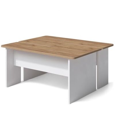 Vicco Couchtisch-Set Duvo, Goldkraft Eiche/Weiß, 135 x 50 cm 2er Set Vicco Couchtisch-Set Duvo, Goldkraft Eiche/Weiß, 135 x 50 cm 2er Set