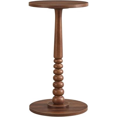 VASAGLE Mariel Kollektion Beistelltisch rund, Kleiner Sofatisch, Nachttisch, Bein aus Massivholz, Mid-Century-Modern-Stil, für Wohnzimmer, Schlafzimmer, kastanienwalnussfarben LET293KX01 VASAGLE Mariel Kollektion Beistelltisch rund, Kleiner Sofatisch, Nachttisch, Bein aus Massivholz, Mid-Century-Modern-Stil, für Wohnzimmer, Schlafzimmer, kastanienwalnussfarben LET293KX01