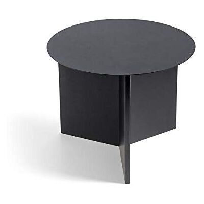 HAY Slit Table Round Beistelltisch, Stahl, Black, 35,5cm, Schwarz HAY Slit Table Round Beistelltisch, Stahl, Black, 35,5cm, Schwarz