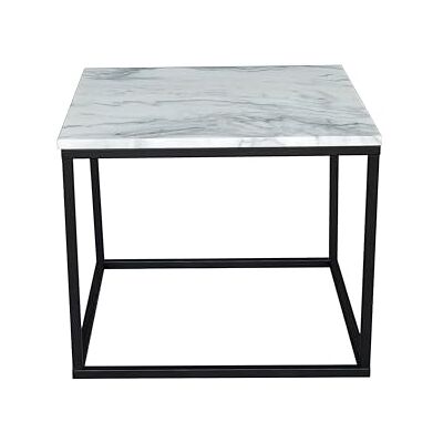 SIT ® Couchtisch – quadratisch, Marmor-Tischplatte & Metallgestell, B 60 x T 60 x H 50 cm, Wohnzimmer-Tisch SIT ® Couchtisch – quadratisch, Marmor-Tischplatte & Metallgestell, B 60 x T 60 x H 50 cm, Wohnzimmer-Tisch