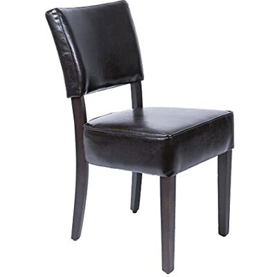 Bolero gf957 Tiefer Kunstleder Stuhl, braun (2 Stück) Bolero gf957 Tiefer Kunstleder Stuhl, braun (2 Stück)