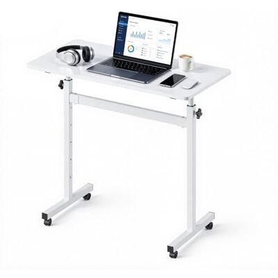 VEVOR Höhenverstellbarer Schreibtisch 700-1115mm, 25kg Belastbarer Computertisch mit 810x410mm Tischplatte, Bürotisch mit Feststellbaren Rollen & Haken, Steh-Sitz-Tisch für Homeoffice Arbeitszimmer VEVOR Höhenverstellbarer Schreibtisch 700-1115mm, 25kg Belastbarer Computertisch mit 810x410mm Tischplatte, Bürotisch mit Feststellbaren Rollen & Haken, Steh-Sitz-Tisch für Homeoffice Arbeitszimmer