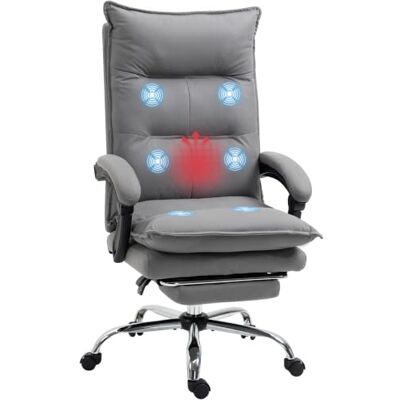 Vinsetto Ergonomischer Bürostuhl mit Massage - Dunkelgrau Vinsetto Ergonomischer Bürostuhl mit Massage - Dunkelgrau
