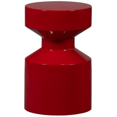 WOOOD Ferry Beistelltisch Metall, Rot, Ø 30 x 47 cm Spielerischer Beistelltisch, Couchtisch in Trendfarbe Metall, Glänzendem Finish, Multifunktional Einsetzbar, Modernes Design WOOOD Ferry Beistelltisch Metall, Rot, Ø 30 x 47 cm Spielerischer Beistelltisch, Couchtisch in Trendfarbe Metall, Glänzendem Finish, Multifunktional Einsetzbar, Modernes Design