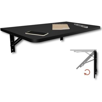 KDR Produktgestaltung KDR Wandklapptisch 70x40 cm Schwarz mit abgerundeten Ecken – Klappbarer Tisch zur Wandmontage – als Esstisch, Schreibtisch, Küchentisch oder Arbeitsplatz – Platzsparend & vielseitig einsetzbar KDR Produktgestaltung KDR Wandklapptisch 70x40 cm Schwarz mit abgerundeten Ecken – Klappbarer Tisch zur Wandmontage – als Esstisch, Schreibtisch, Küchentisch oder Arbeitsplatz – Platzsparend & vielseitig einsetzbar