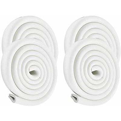 HIMRY ® 8 Meter U-förmige Glastisch Kantenschutz, Tisch Möbel Kanten Schwamm Kissen Stoßschutz, Baby-Sicherheits-Tabellen-Schreibtisch Anti-Kollision Streifen (4x2M) Off Weiß KXD7003 Off-White HIMRY ® 8 Meter U-förmige Glastisch Kantenschutz, Tisch Möbel Kanten Schwamm Kissen Stoßschutz, Baby-Sicherheits-Tabellen-Schreibtisch Anti-Kollision Streifen (4x2M) Off Weiß KXD7003 Off-White