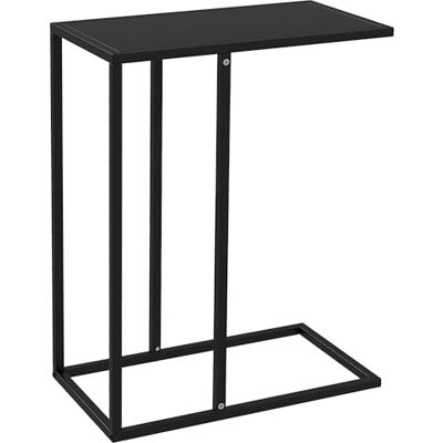 HOMCOM Beistelltisch Couchtisch in C-Form, Sofatisch, Laptoptisch, Wohnzimmertisch mit Stahlgestell, Nachttisch für Büro, Schlafzimmer, Schwarz, 46 x 26 x 60 cm HOMCOM Beistelltisch Couchtisch in C-Form, Sofatisch, Laptoptisch, Wohnzimmertisch mit Stahlgestell, Nachttisch für Büro, Schlafzimmer, Schwarz, 46 x 26 x 60 cm