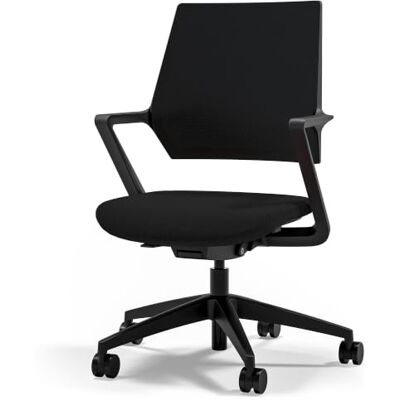 Assmann Schreibtischstuhl ergonomisch, TÜV-Zertifiziert, Drehstuhl automatische Gewichtsanpassung, Konferenzstuhl für Büro & Homeoffice, individuell einstellbar, mit Polsterrücken Schwarz Assmann Schreibtischstuhl ergonomisch, TÜV-Zertifiziert, Drehstuhl automatische Gewichtsanpassung, Konferenzstuhl für Büro & Homeoffice, individuell einstellbar, mit Polsterrücken Schwarz