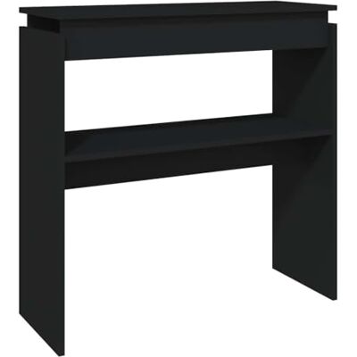 vidaXL Konsolentisch Konsole Beistelltisch Flurtisch Sideboard Ablagetisch Wandtisch Frisiertisch Schminktisch Schwarz 80x30x80cm Holzwerkstoff vidaXL Konsolentisch Konsole Beistelltisch Flurtisch Sideboard Ablagetisch Wandtisch Frisiertisch Schminktisch Schwarz 80x30x80cm Holzwerkstoff