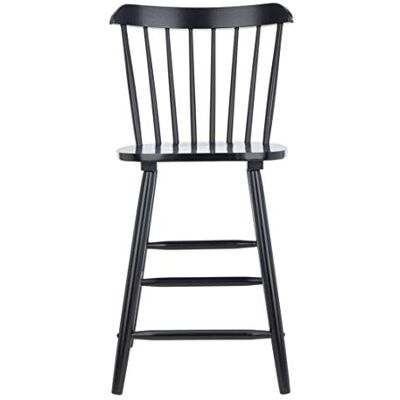 Safavieh Modern Bar & Counter Stool Set of 2 with a Back, in Black, 51 X 50 X 96 Safavieh Modern Bar & Counter Stool Set of 2 with a Back, in Black, 51 X 50 X 96