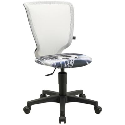 TOPSTAR Titan Junior Kinder-Drehstuhl mit Motivstoff – ergonomischer Schreibtischstuhl für Kinder, höhenverstellbar, Rückenlehne atmungsaktiv, schwarzes Fußkreuz, Fußball TOPSTAR Titan Junior Kinder-Drehstuhl mit Motivstoff – ergonomischer Schreibtischstuhl für Kinder, höhenverstellbar, Rückenlehne atmungsaktiv, schwarzes Fußkreuz, Fußball