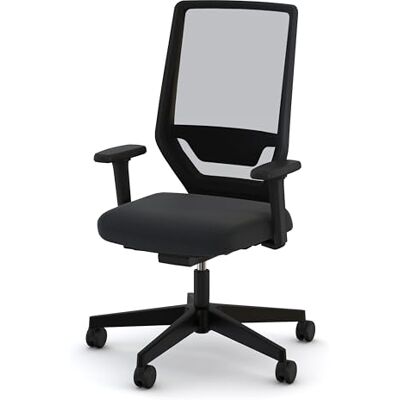 Assmann Bürostuhl ergonomisch Streamo, Netzrücken Schwarz, bis 120kg TÜV-Zertifizierter Schreibtischstuhl, Keine 4D-Armlehnen & Lordosenstütze, für Büro & Homeoffice, Gaming Stuhl Assmann Bürostuhl ergonomisch Streamo, Netzrücken Schwarz, bis 120kg TÜV-Zertifizierter Schreibtischstuhl, Keine 4D-Armlehnen & Lordosenstütze, für Büro & Homeoffice, Gaming Stuhl