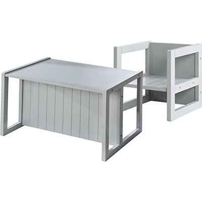 roba Kindermöbelset - Drehbar 3-in-1 Grau roba Kindermöbelset - Drehbar 3-in-1 Grau