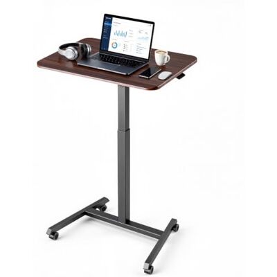VEVOR Höhenverstellbarer Schreibtisch Computertisch 650x480x(725-1605) mm, Metallgestell, MDF-Tischplatte, 15kg Belastbarkeit, Lenkrolle mit Bremsen, Steh-Sitz Tisch für Homeoffice Arbeitszimmer Büro VEVOR Höhenverstellbarer Schreibtisch Computertisch 650x480x(725-1605) mm, Metallgestell, MDF-Tischplatte, 15kg Belastbarkeit, Lenkrolle mit Bremsen, Steh-Sitz Tisch für Homeoffice Arbeitszimmer Büro
