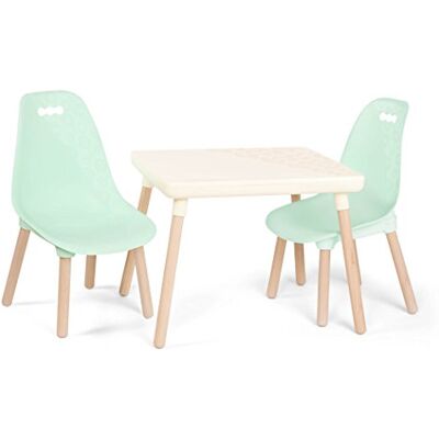 B. toys Kid Century Modern: Tisch & Stuhl Set Mint Tisch- und Stuhlset für Kinder Holzbeine Möbel für Kinder 3 Jahre + B. toys Kid Century Modern: Tisch & Stuhl Set Mint Tisch- und Stuhlset für Kinder Holzbeine Möbel für Kinder 3 Jahre +