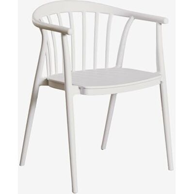 SKLUM Stapelbarer Esszimmerstuhl Ivor Gardenia Weiß SKLUM Stapelbarer Esszimmerstuhl Ivor Gardenia Weiß