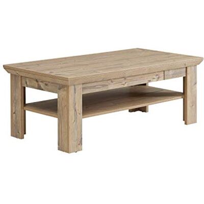 Forte Nepal Couchtisch 120, moderner Sofatisch mit 1 Schublade, Holzwerkstoff, Bramberg Fichte Holzdekor, 120 cm breit x 45 cm hoch x 60 cm tief Forte Nepal Couchtisch 120, moderner Sofatisch mit 1 Schublade, Holzwerkstoff, Bramberg Fichte Holzdekor, 120 cm breit x 45 cm hoch x 60 cm tief