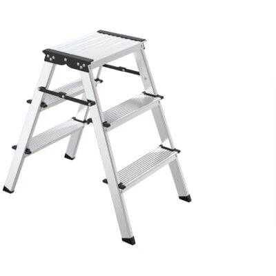 Amig Klapphocker 3 Stufen Aluminium 57x60x36 cm Amig Klapphocker 3 Stufen Aluminium 57x60x36 cm