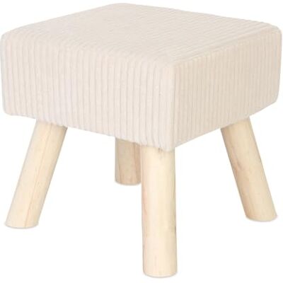 Relaxdays - Cord Ottoman 30x30 - Ottoman Relaxdays - Cord Ottoman 30x30 - Ottoman