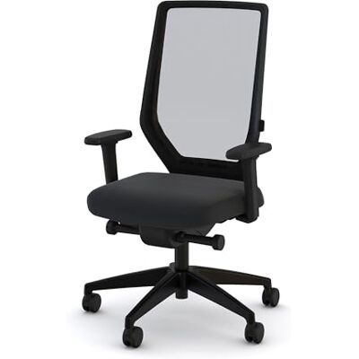 Assmann Bürostuhl ergonomisch Streamo, Netzrücken, Schwarz, bis 120kg TÜV-Zertifizierter Schreibtischstuhl, Synchronmechanik, 4D-Armlehnen & Lordosenstütze, für Büro & Homeoffice, Gaming Stuhl Assmann Bürostuhl ergonomisch Streamo, Netzrücken, Schwarz, bis 120kg TÜV-Zertifizierter Schreibtischstuhl, Synchronmechanik, 4D-Armlehnen & Lordosenstütze, für Büro & Homeoffice, Gaming Stuhl