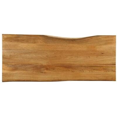 vidaXL Mangoholz Tischplatte - Rustik Live Edge - 140x60 cm vidaXL Mangoholz Tischplatte - Rustik Live Edge - 140x60 cm