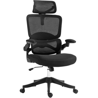 Vinsetto Bürostuhl mit Wippfunktion, Schreibtischstuhl, höhenverstellbarer Computerstuhl, Drehstuhl, PC Stuhl bis 120 kg belastbar, für Arbeitszimmer, Mesh, Schwarz, 62 x 58 x 120-133 cm Vinsetto Bürostuhl mit Wippfunktion, Schreibtischstuhl, höhenverstellbarer Computerstuhl, Drehstuhl, PC Stuhl bis 120 kg belastbar, für Arbeitszimmer, Mesh, Schwarz, 62 x 58 x 120-133 cm
