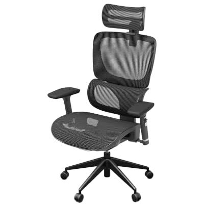 Ergolutions ® Bürodrehstuhl Senta FX Mesh ergonomischer Büro-Gamingstuhl, verstellbare 3D Kopfstütze, Mesh-Gewebe, atmungsaktiv, für große Personen, 7 Jahre Garantie, BIFMA Zertifiziert Ergolutions ® Bürodrehstuhl Senta FX Mesh ergonomischer Büro-Gamingstuhl, verstellbare 3D Kopfstütze, Mesh-Gewebe, atmungsaktiv, für große Personen, 7 Jahre Garantie, BIFMA Zertifiziert